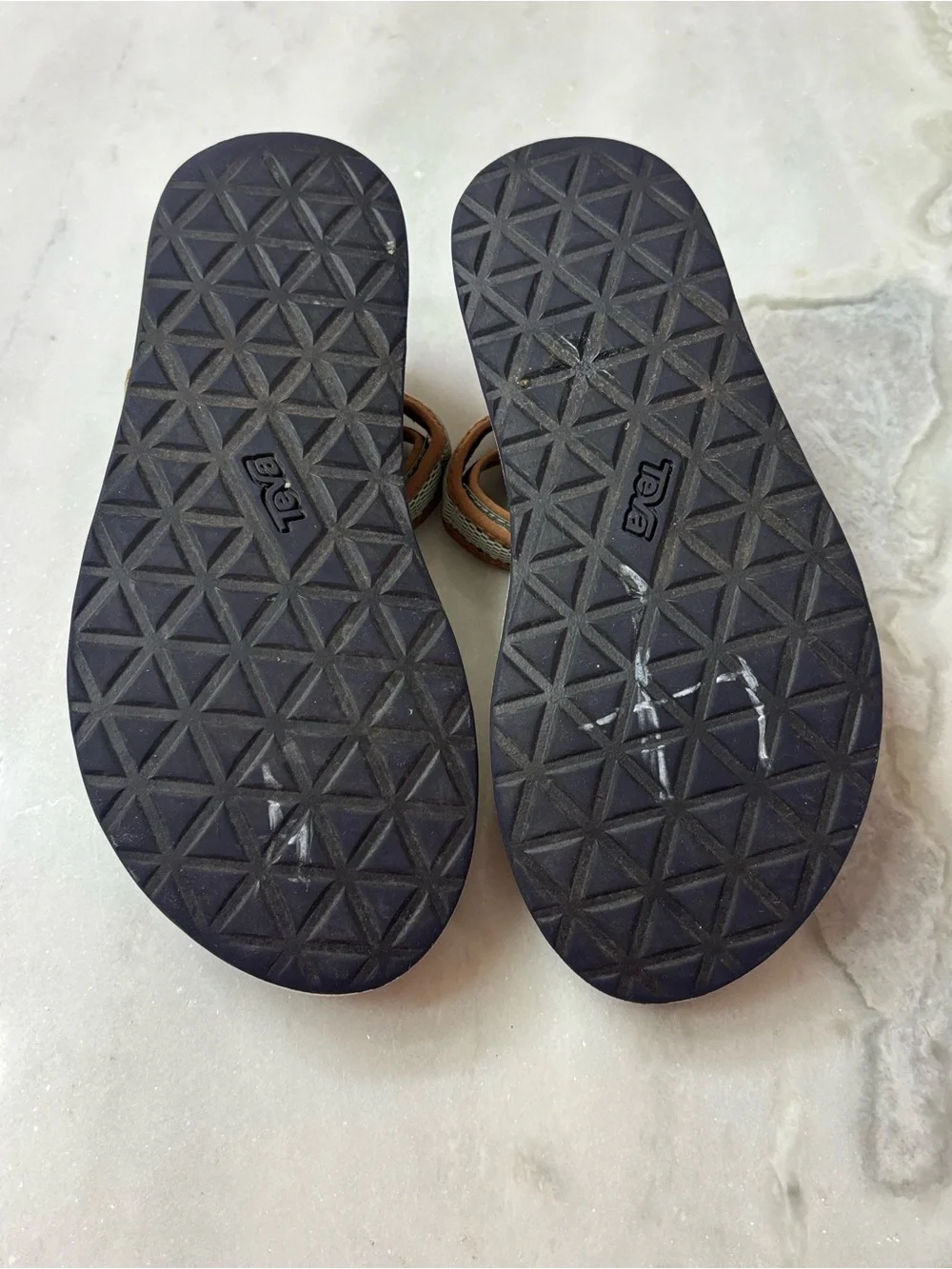 Teva Midform Universal Platform Sport Sandals Olive Brown Women’s Size 8